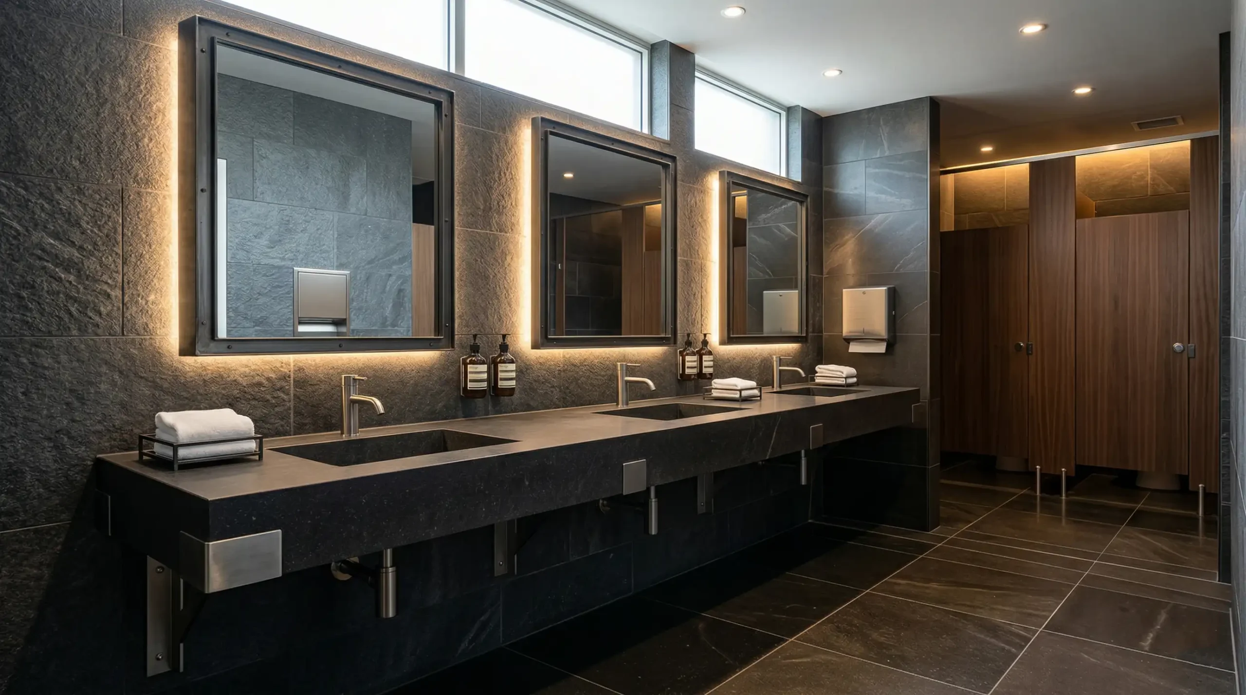 Heavy-Duty Commercial Grade Hotel Floating Bathroom Vanity
