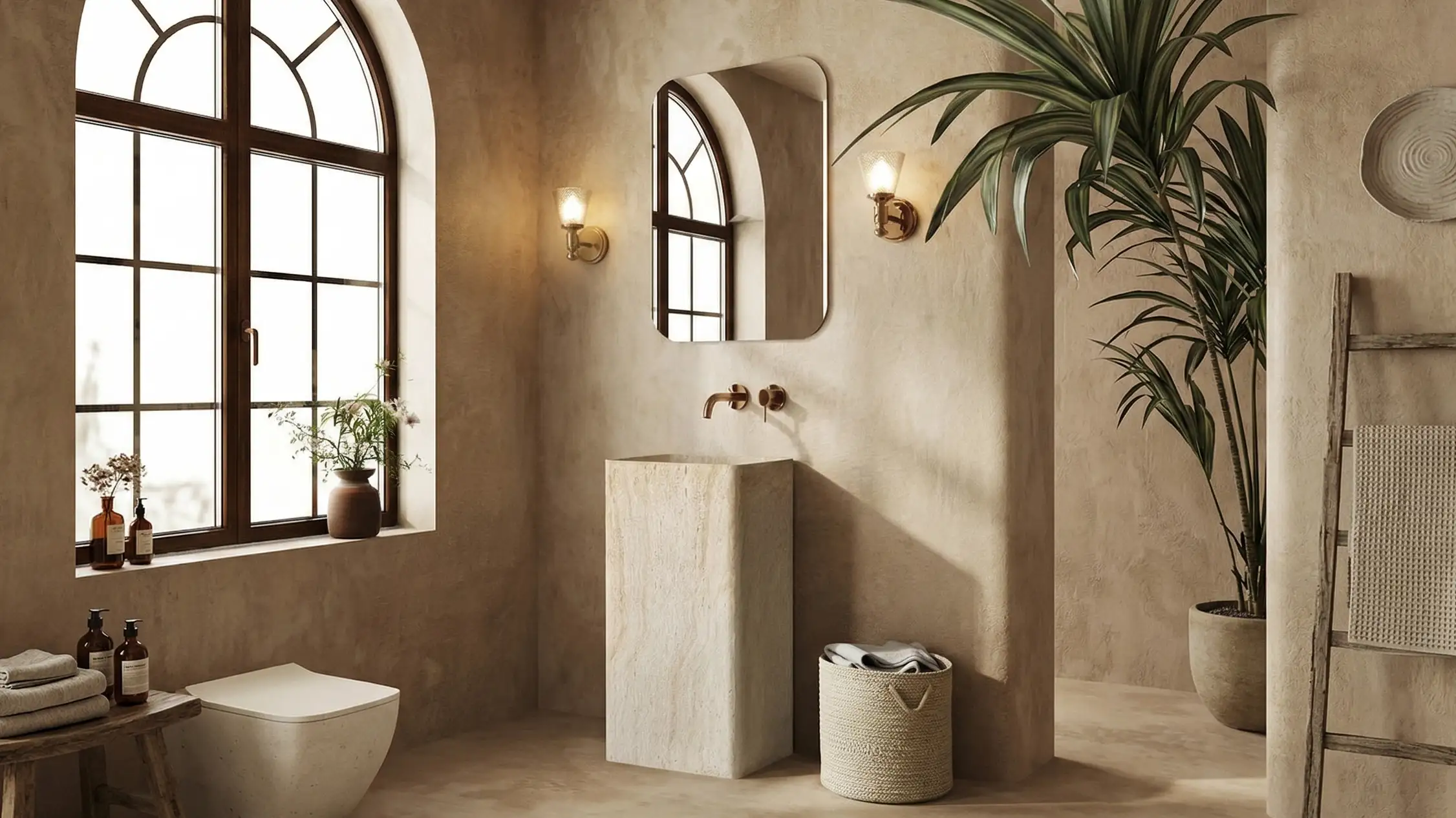 High-efficiency maintenance pedestal sink for 5-star hotel bathroom projects