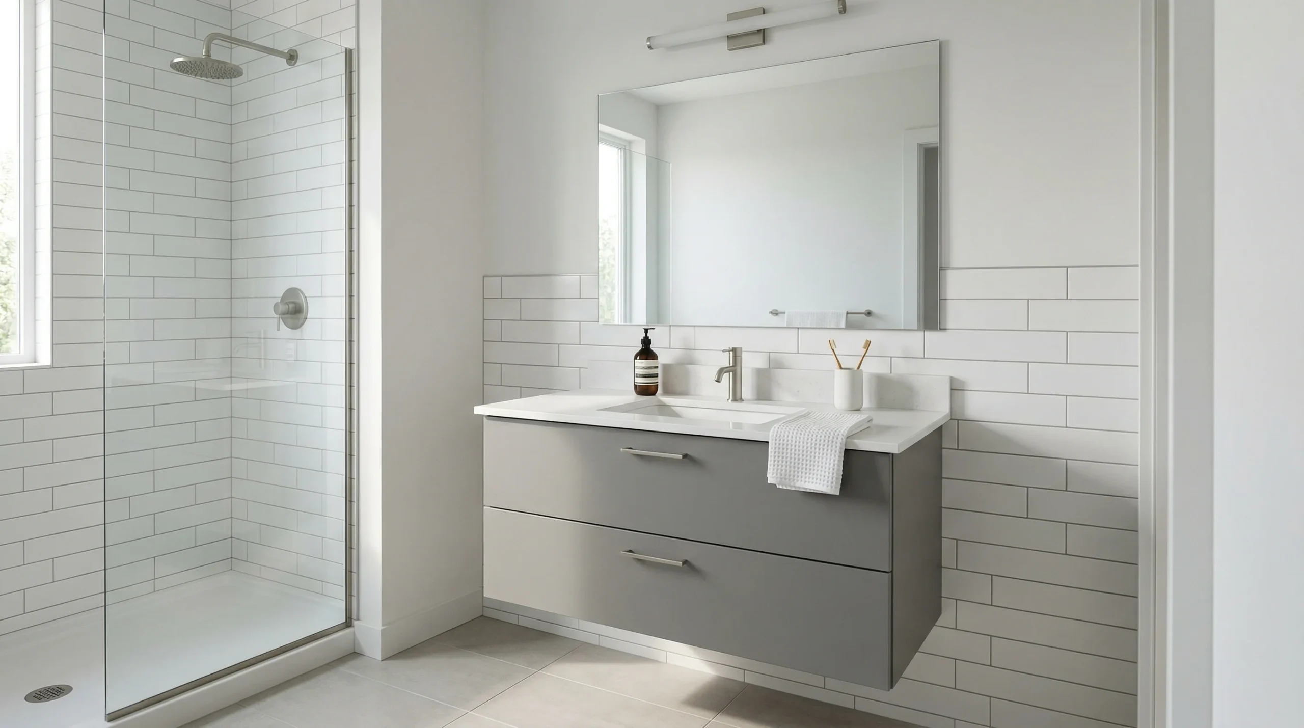 Bulk Supply Floating American Bathroom Vanity for Apartment Developments