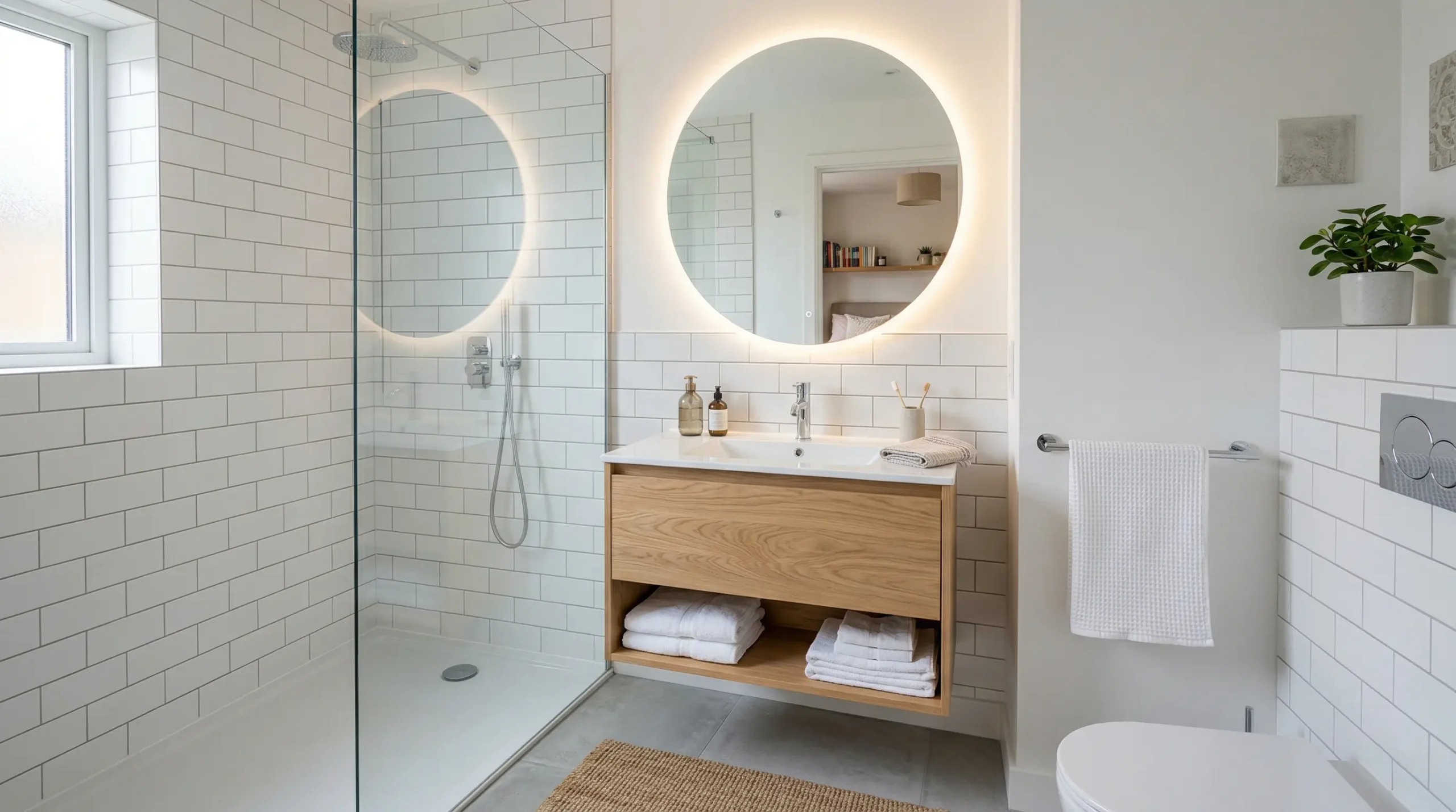 Small 24 Inch Apartment Floating Bathroom Vanity for Studio Units