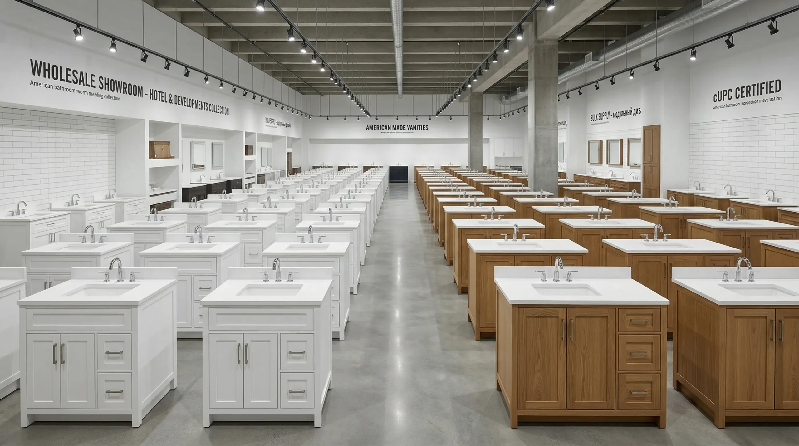 Wholesale Apartment American Bathroom Vanity for Multi-family Projects