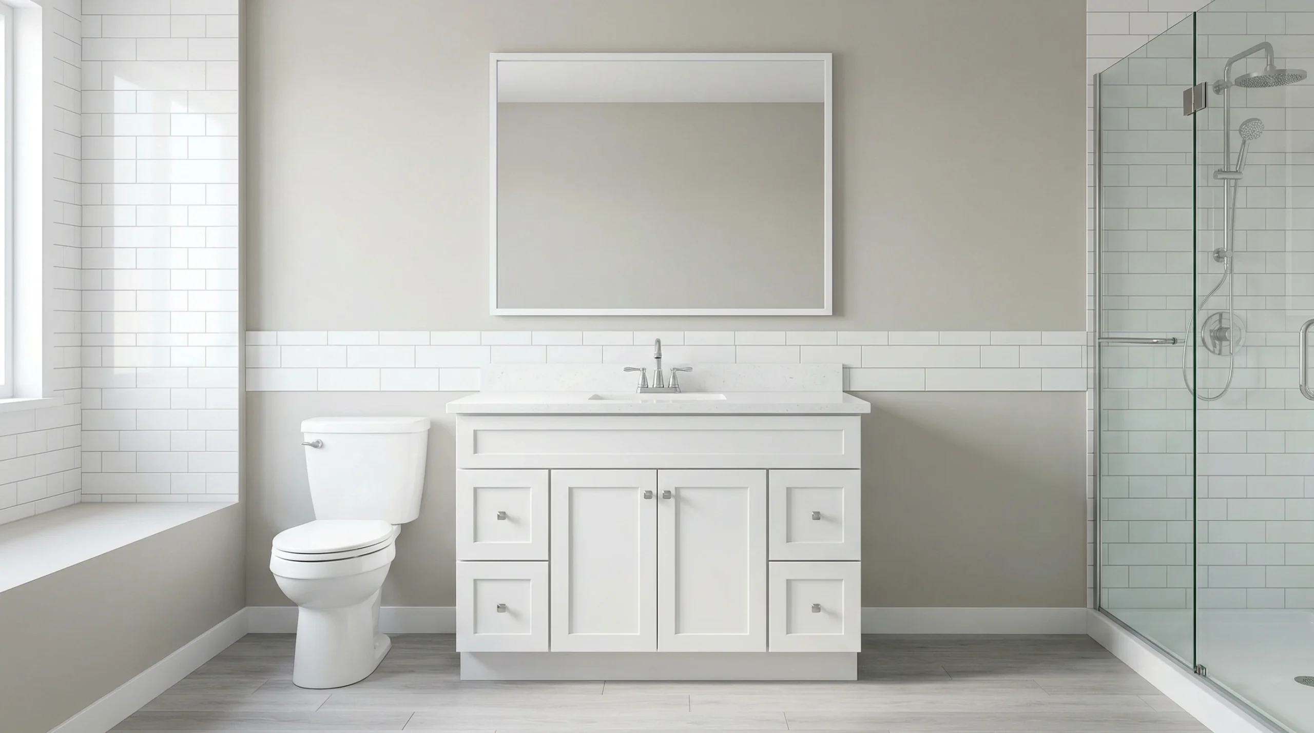 Bulk Buy Apartment American Bathroom Vanity for Property Management