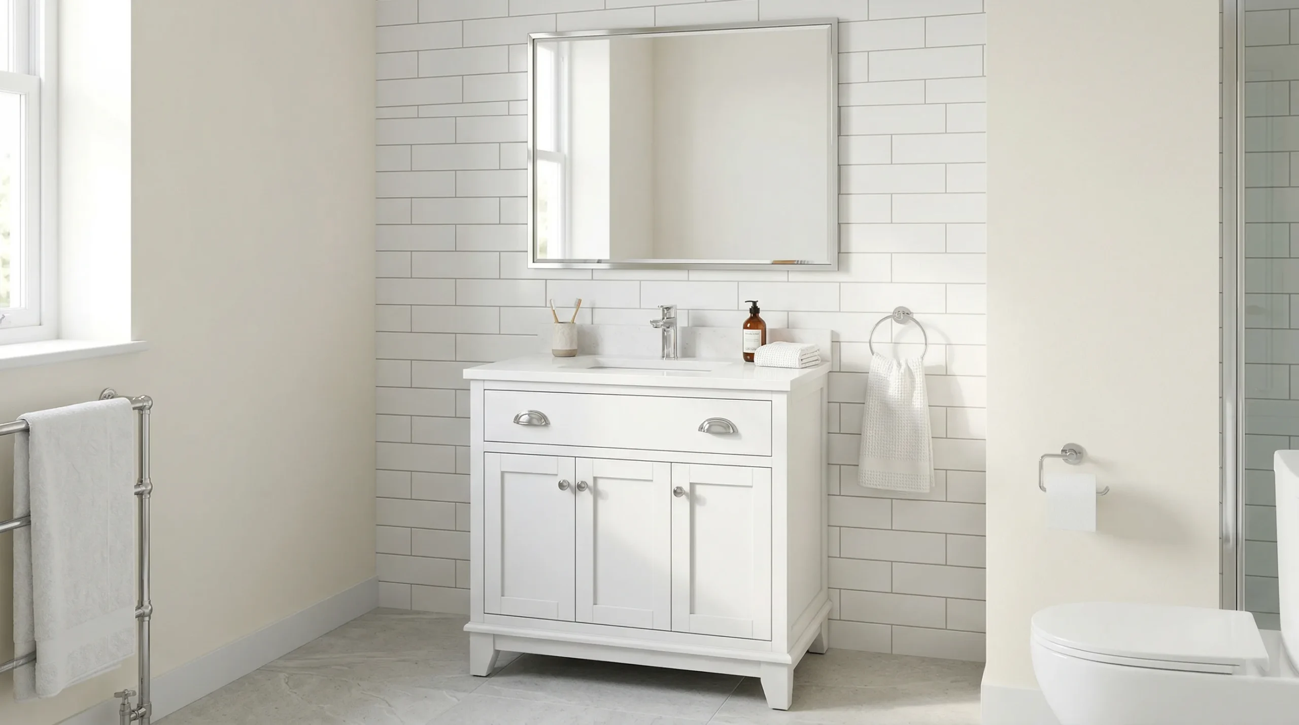 30 Inch Single Apartment American Bathroom Vanity for Studio Units