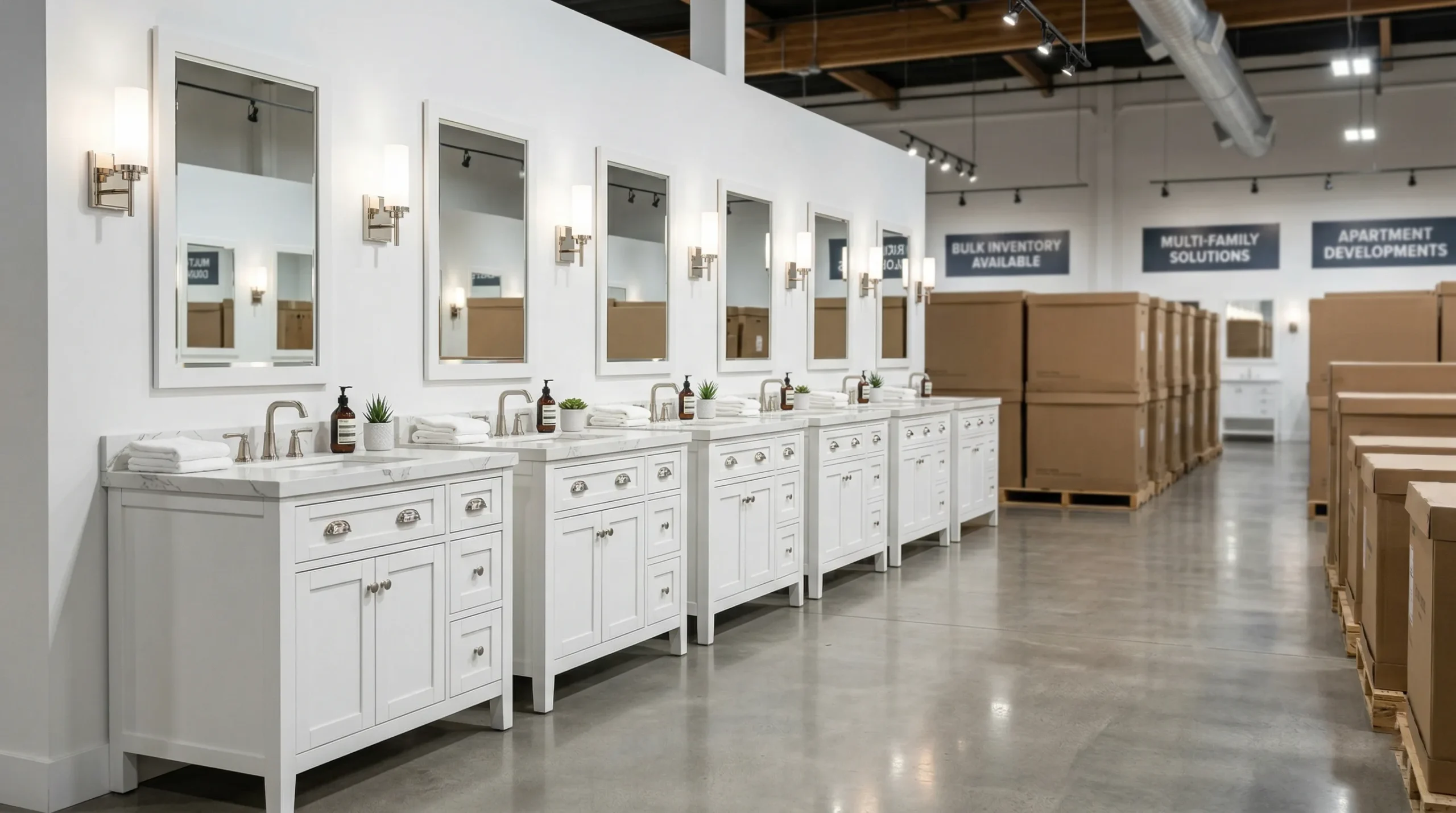Wholesale Multi-Family American Bathroom Vanity for Apartment Complexes