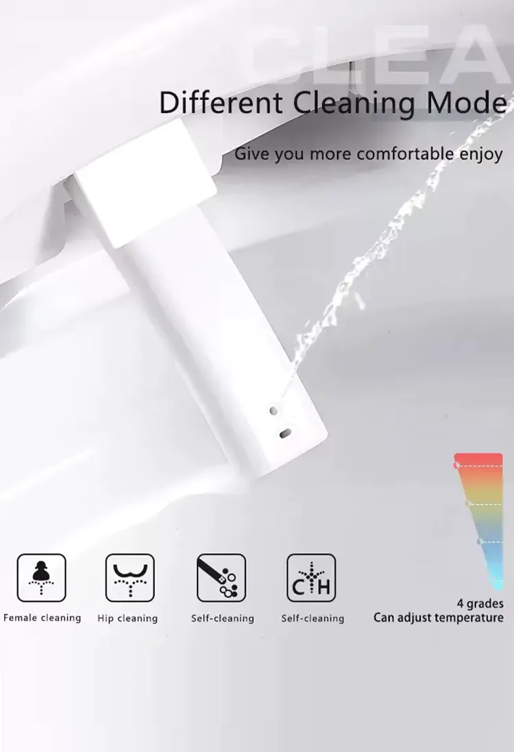 W6 Integrated Bathroom Smart Toilet with Different Cleaning Modes for Elegant Hotel