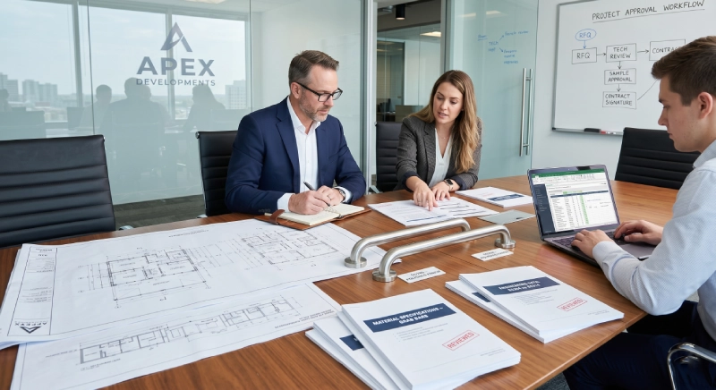 Project-ready ADA toilet grab bar procurement and specification documentation process