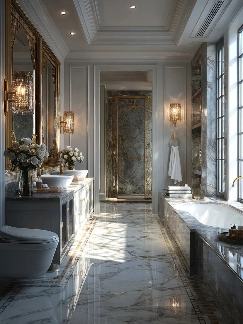 Luxury bathroom interior project