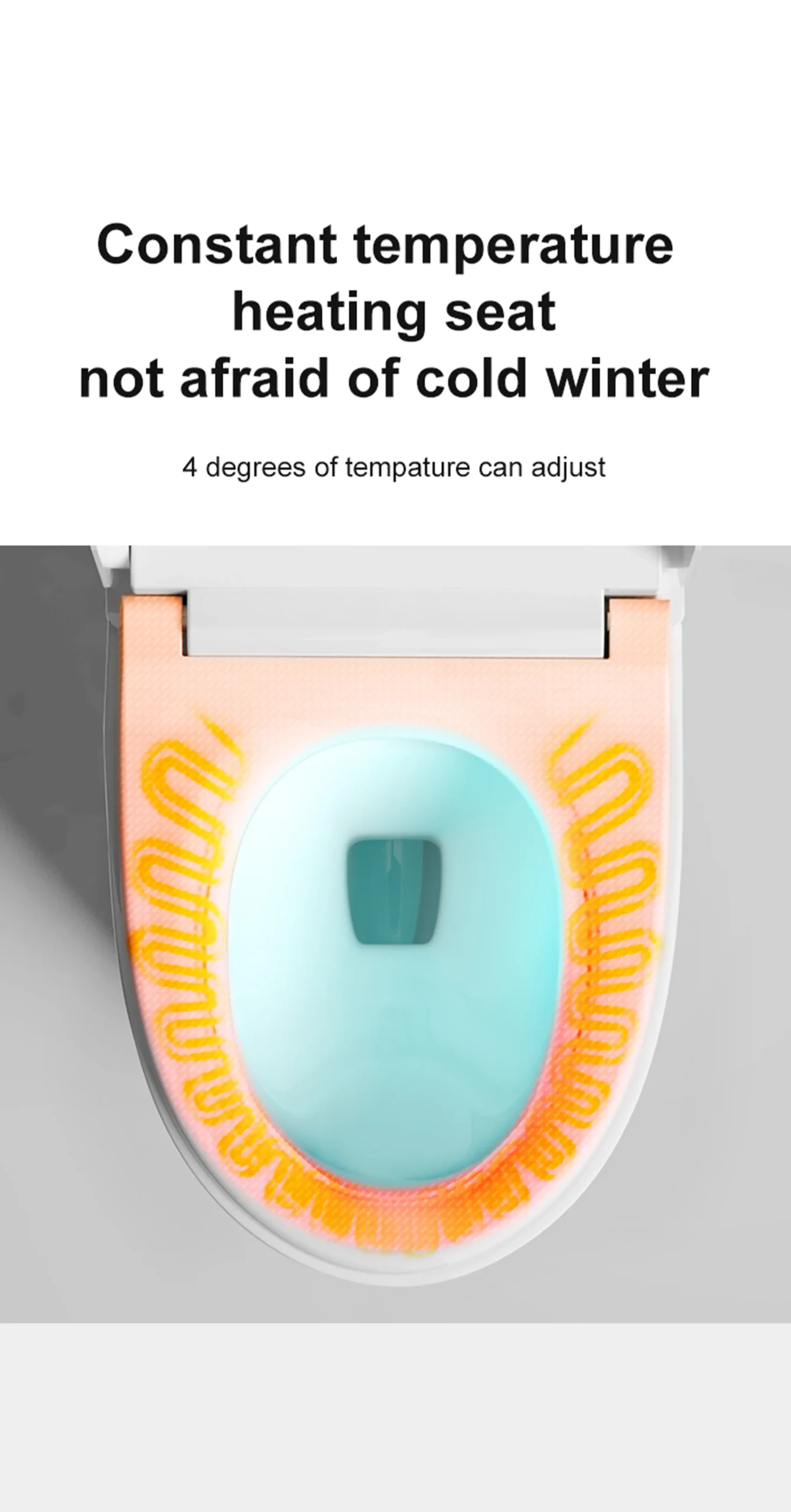 W8 Floor-mounted One Piece Bathroom Smart Toilet with Thermostatic Seat for Contemporary Resort