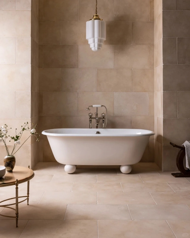 Ethiopia villa complex bathroom cast iron bathtub project