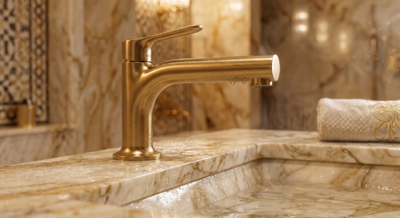 PVD faucet Middle East luxury villa