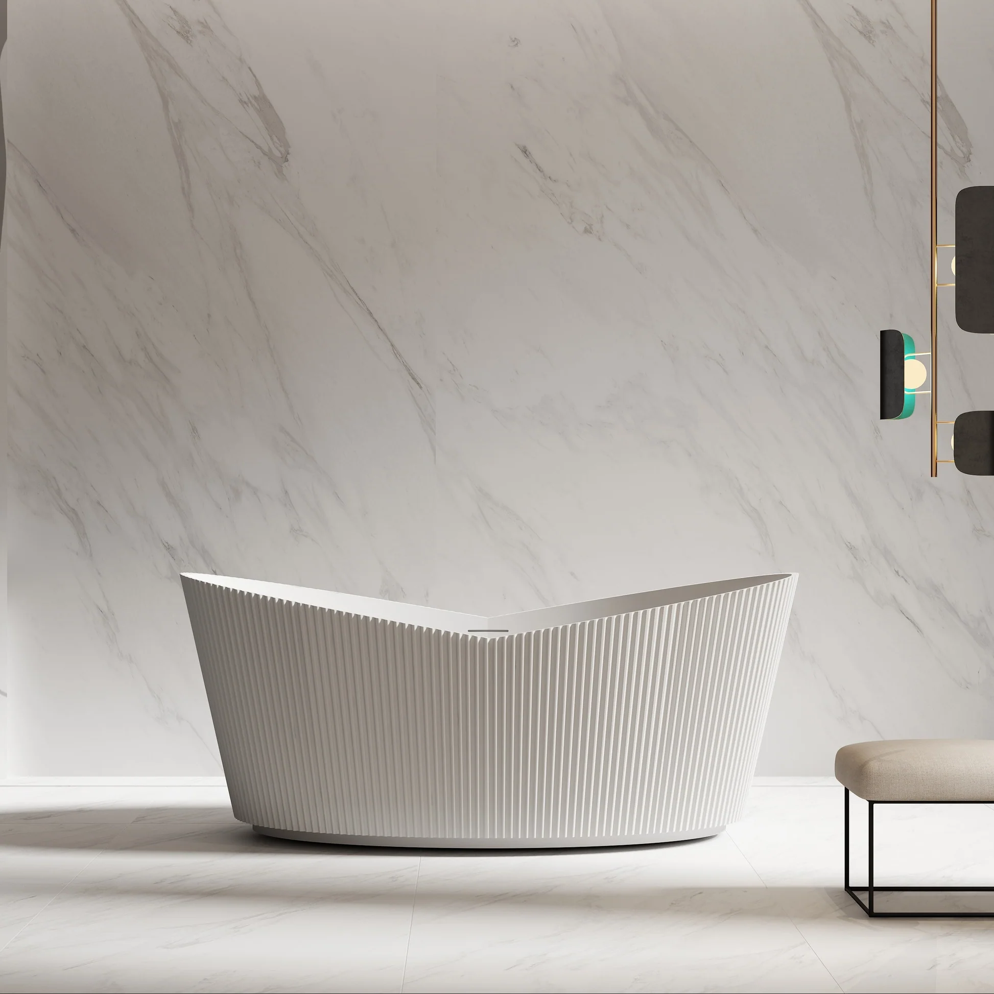 Freestanding Acrylic Bathtub by George Group