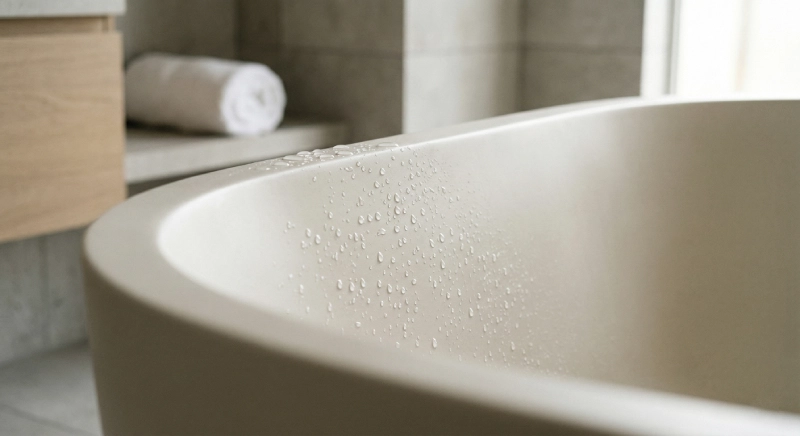 non porous bathtub hygienic surface