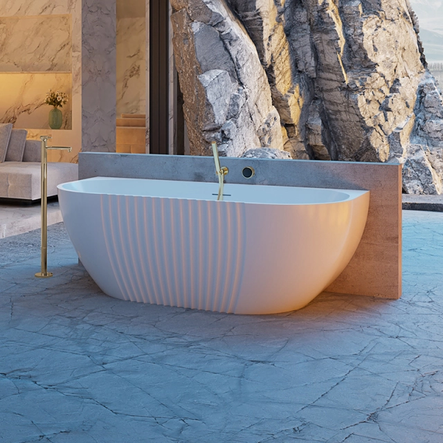 Back to Wall Acrylic Bathtub by George Group