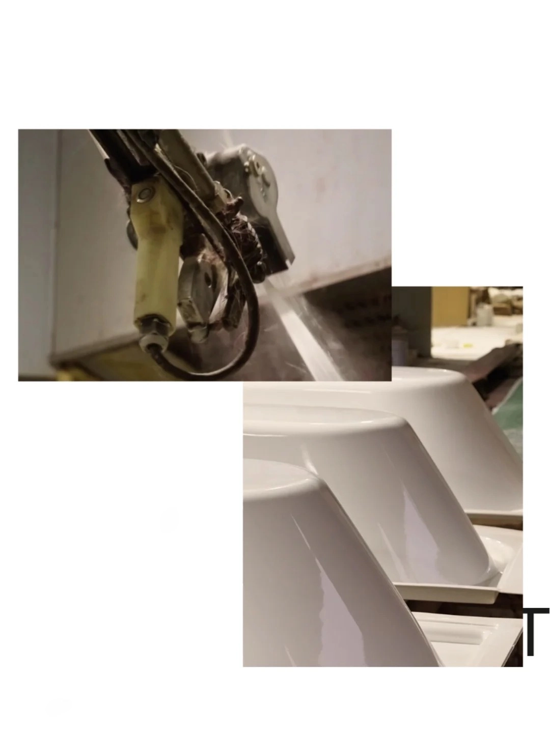 robotic glazing bathtub factory laser quality inspection system