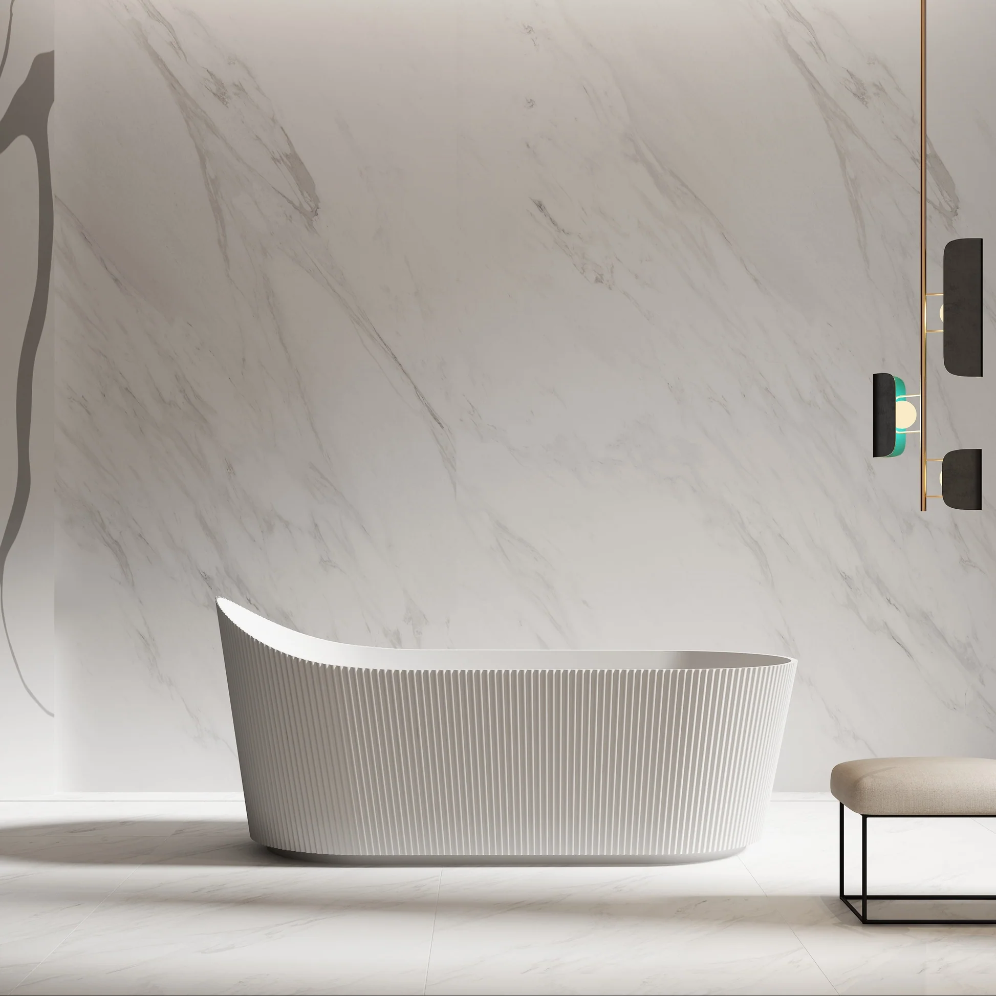 Freestanding Acrylic Bathtub by George Group