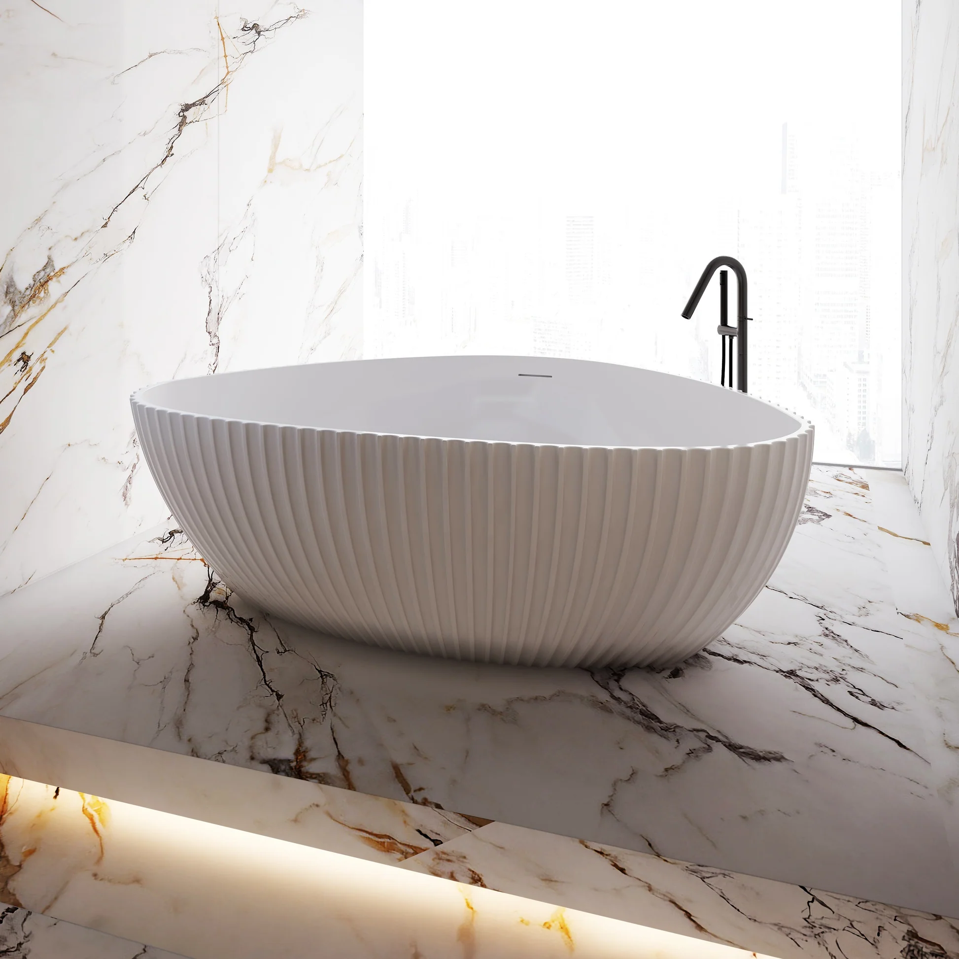 Freestanding Acrylic Bathtub by George Group