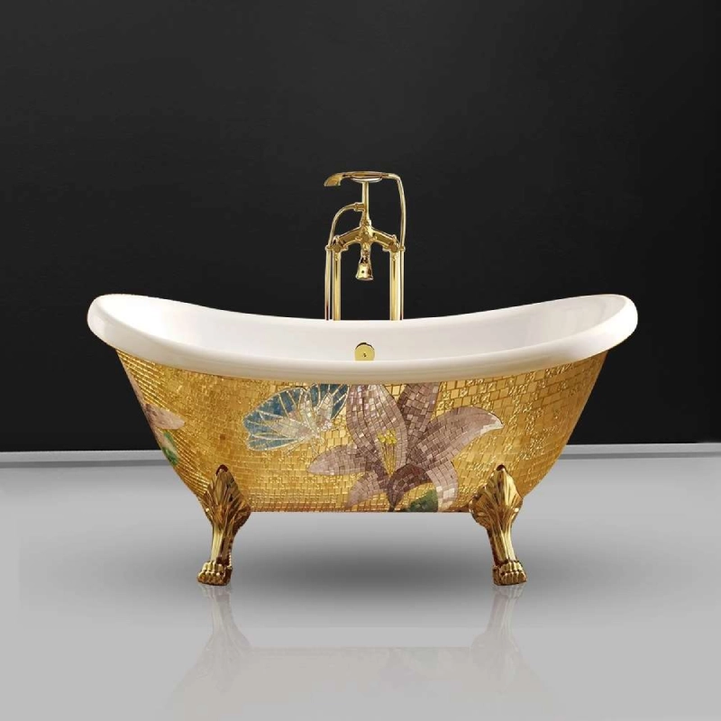 vintage bathtub gold legs