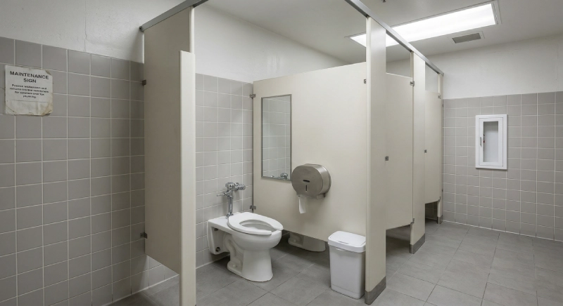 washdown toilet used in commercial or staff bathroom for high traffic areas