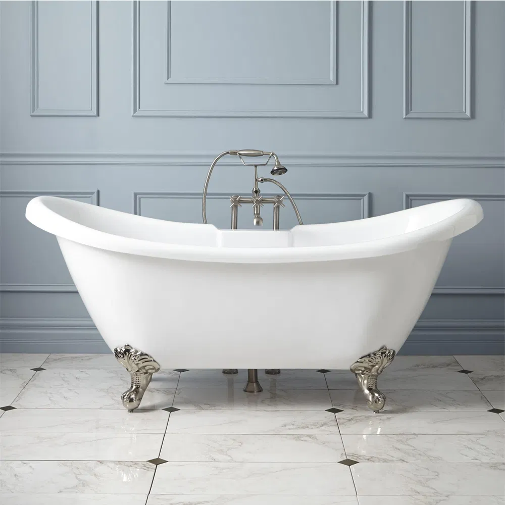 white cast iron bathtub design