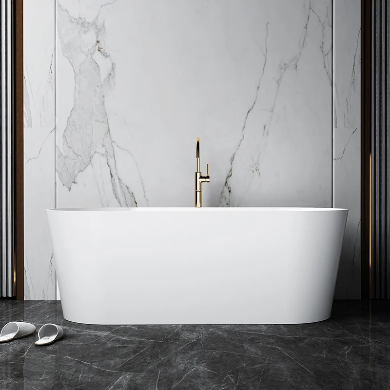 architectural white bathtub