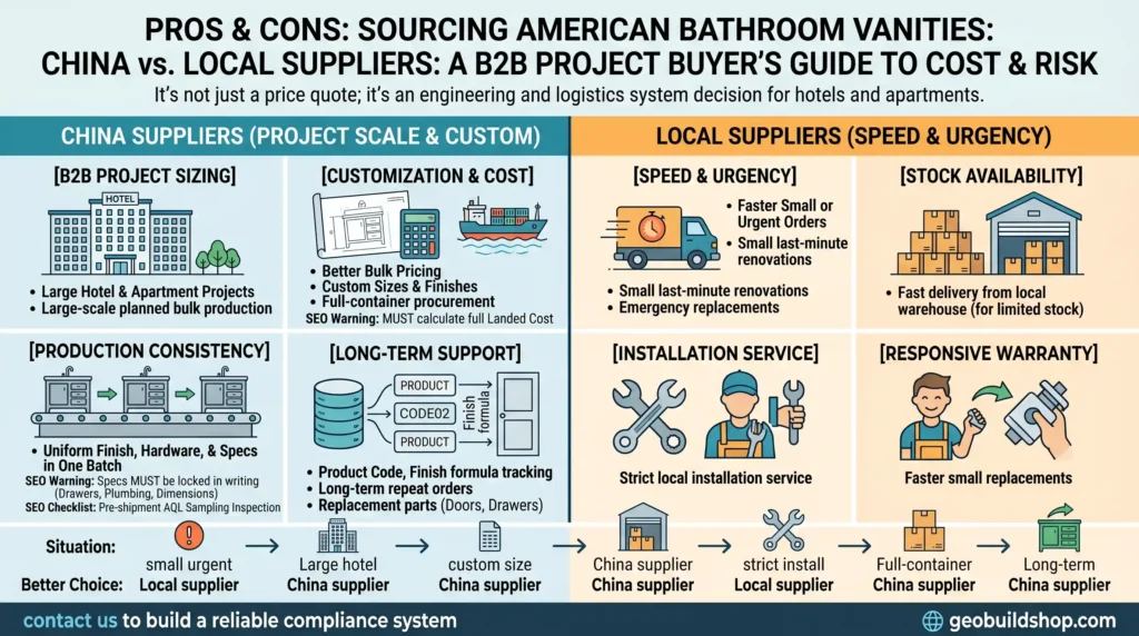 American Bathroom Vanities: China or Local Suppliers?