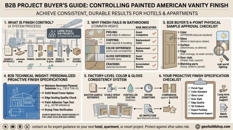 How to Control Painted American Vanity Finish?