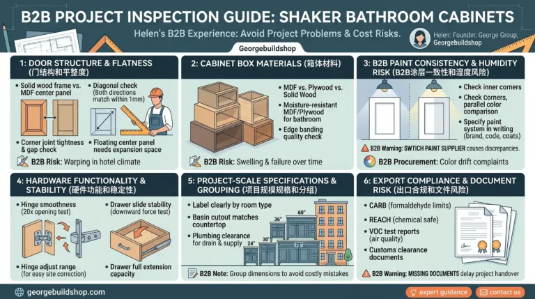 How to Inspect Shaker Bathroom Cabinets Before Buying?
