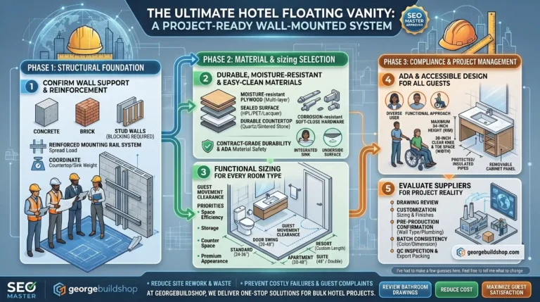 What Is the Best Floating Bathroom Vanity for Hotels?