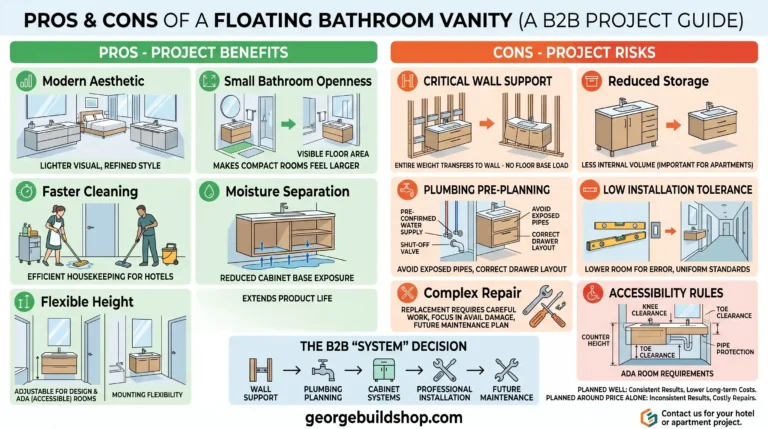 What Are the Pros and Cons of a Floating Bathroom Vanity?