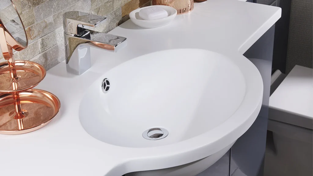 A faucet hole drilled in the wrong position requires rework on site. That rework costs time and money — especially when it repeats across 80 guest rooms. Before production, confirm whether your faucet requires a single hole, centerset, or widespread configuration. Also verify the hole diameter and center-to-center distance. Many custom vanity tops come with pre-drilled holes, so changing the faucet style later adds significant labor cost.
