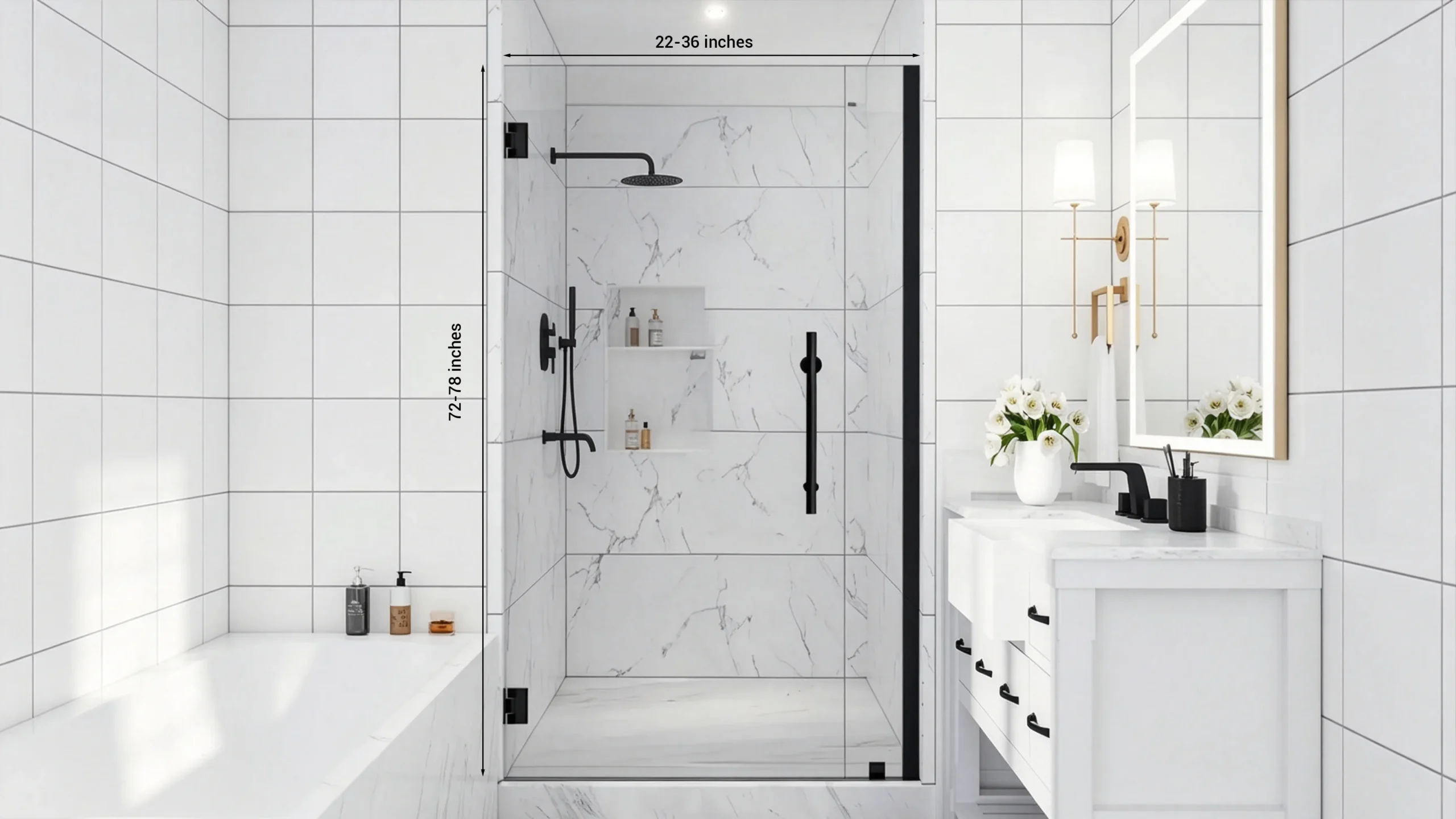Are Standard Shower Door Sizes Right for Your Project?