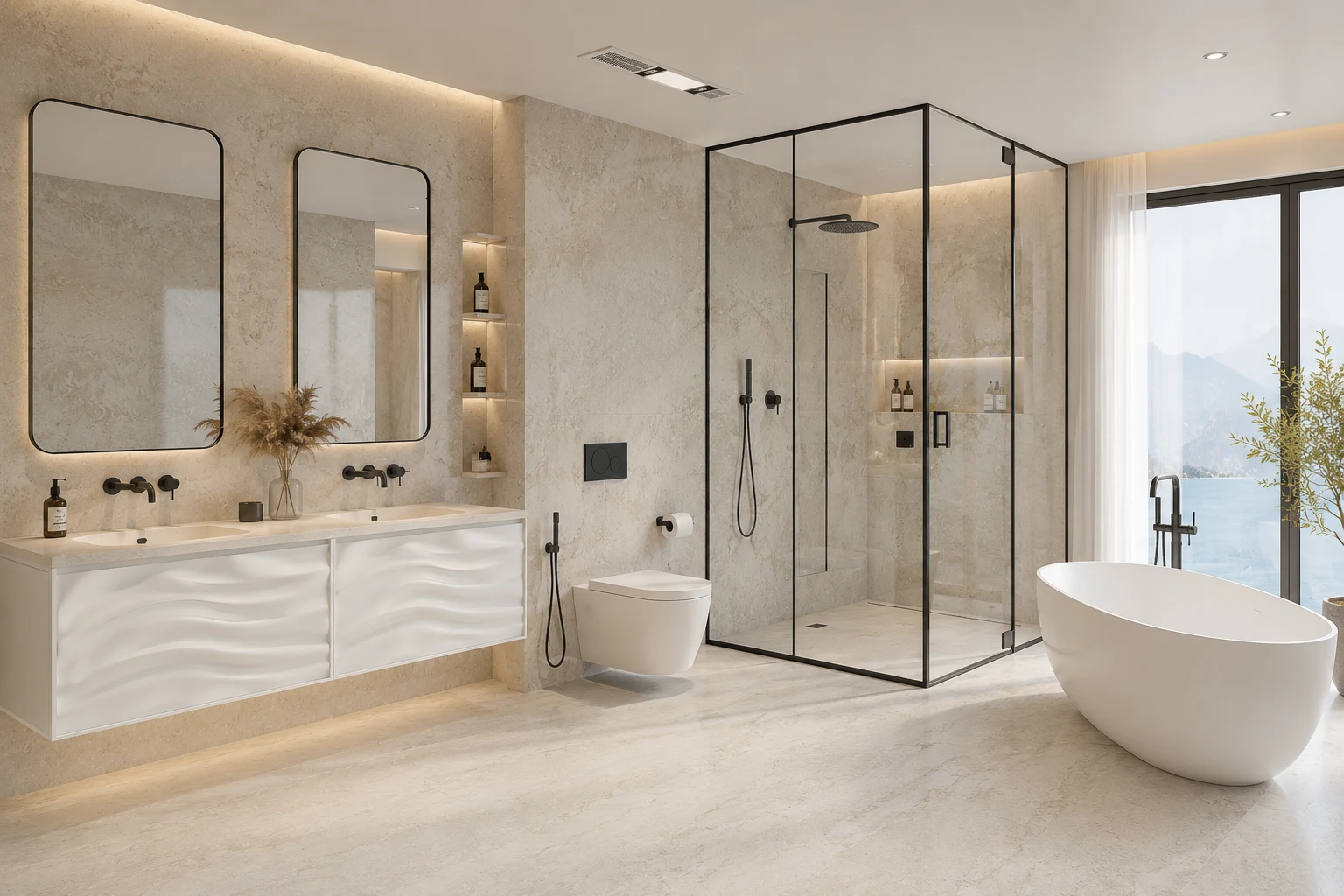 Sanitary ware manufacturer in China supplying coordinated bathroom solutions for hotel and resort projects