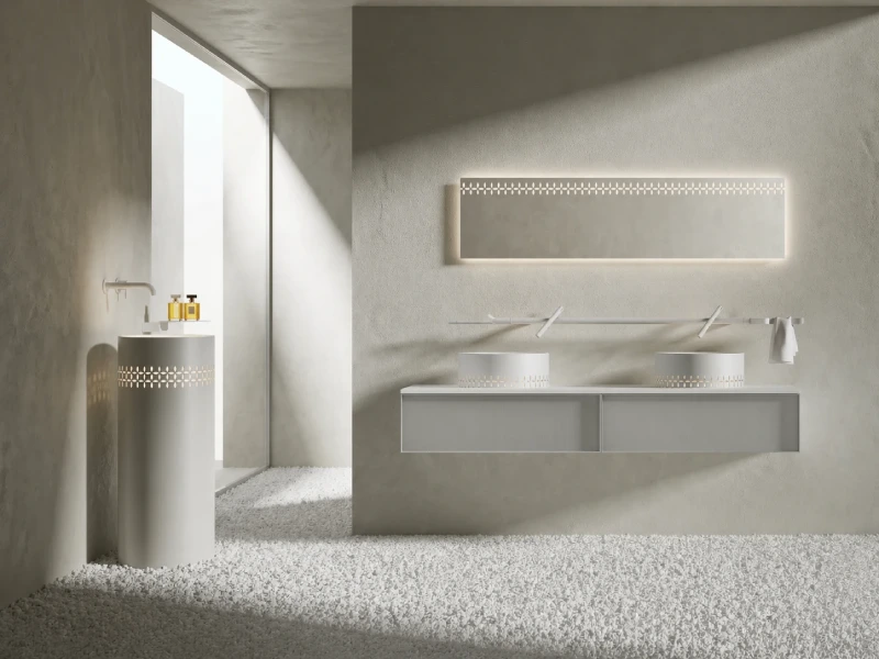 LINGLONG SERIES bathroom collection inspired by Chinese Linglong porcelain for elegant hotel projects