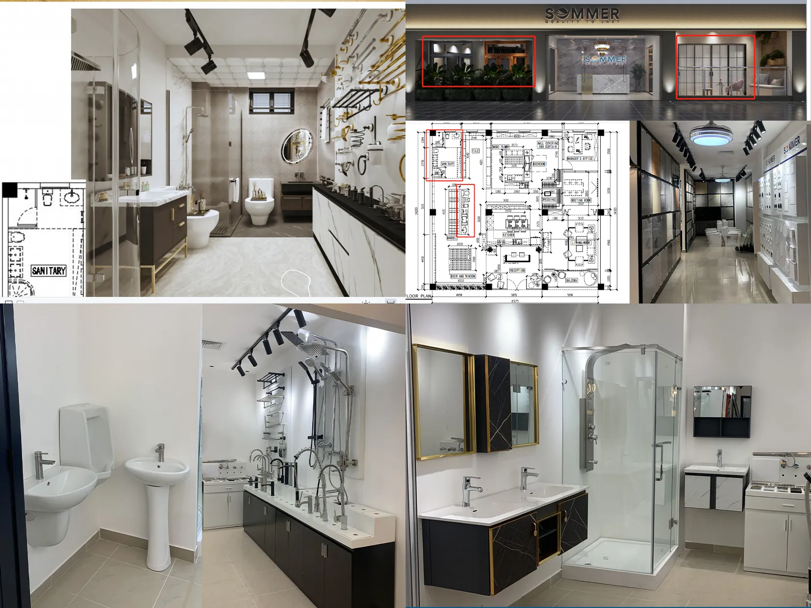 Dominican Republic showroom sanitary ware project supplied by George Group