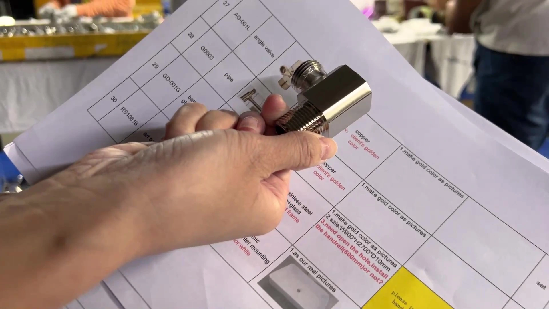Schedule mapping for sanitary ware delivery based on hotel apartment and hospital project installation dates