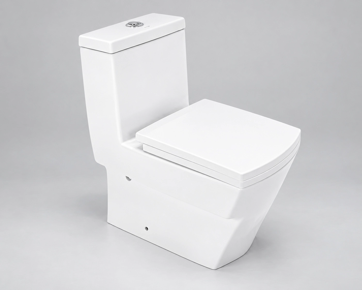 One-piece toilet for hotel and apartment bathroom projects