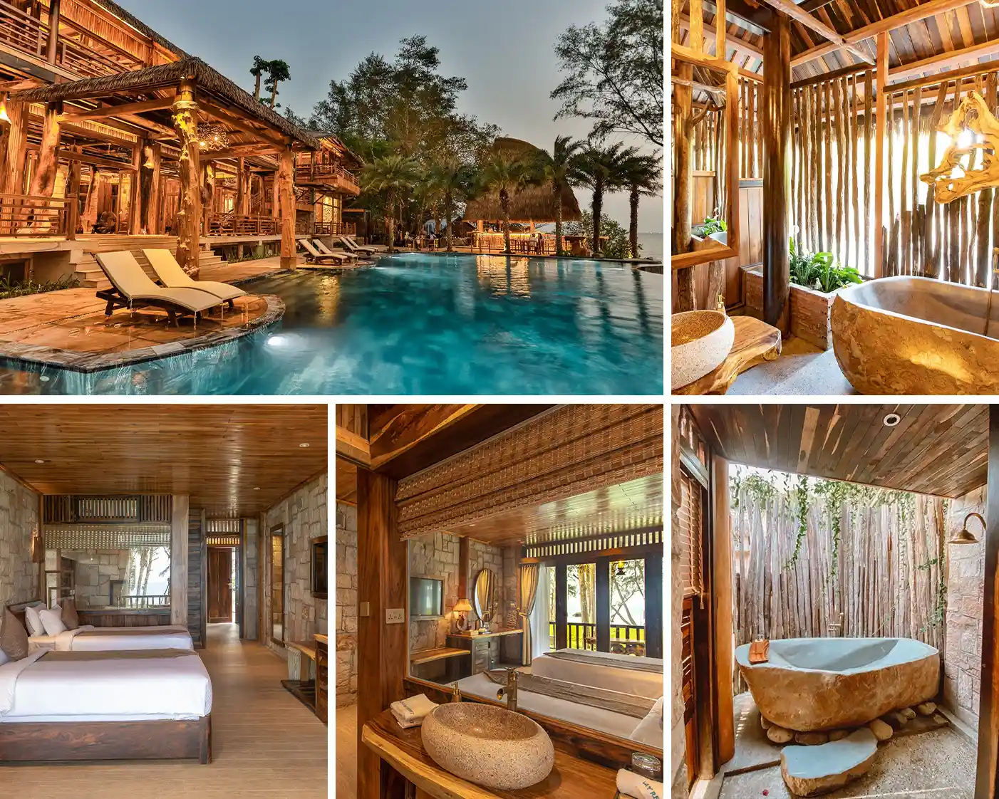 Commercial bathtub project for a resort in Vietnam